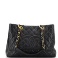 Chanel Grand Shopping Tote Quilted Caviar