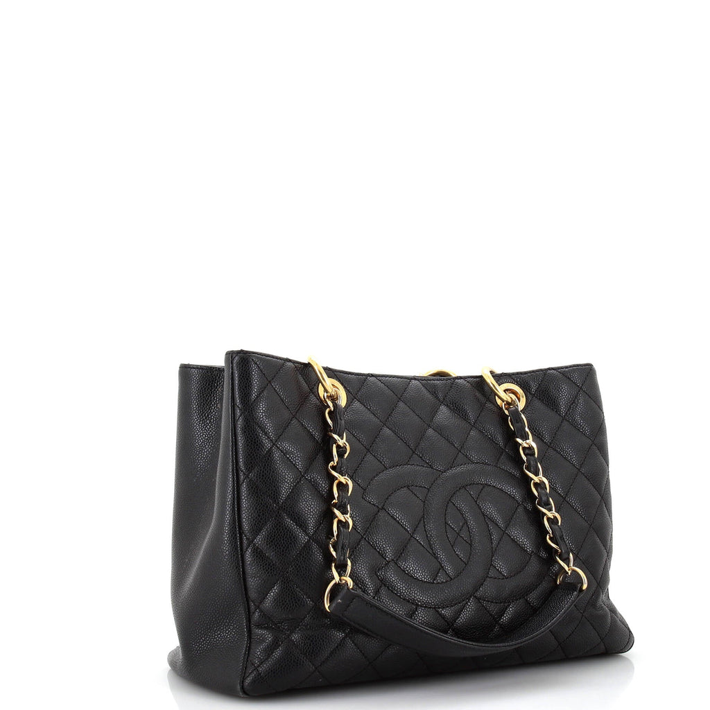 Chanel Grand Shopping Tote Quilted Caviar