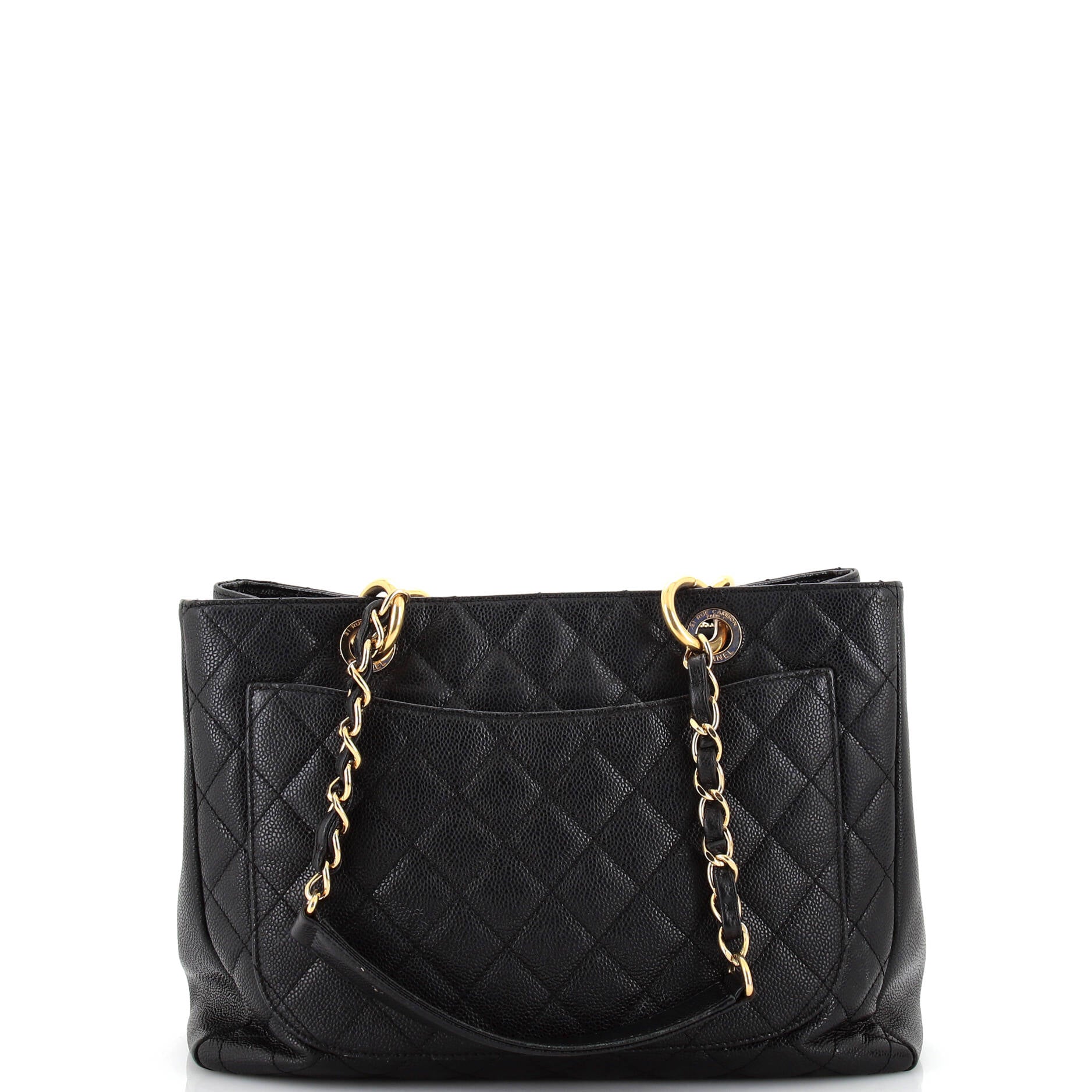 Chanel Grand Shopping Tote Quilted Caviar