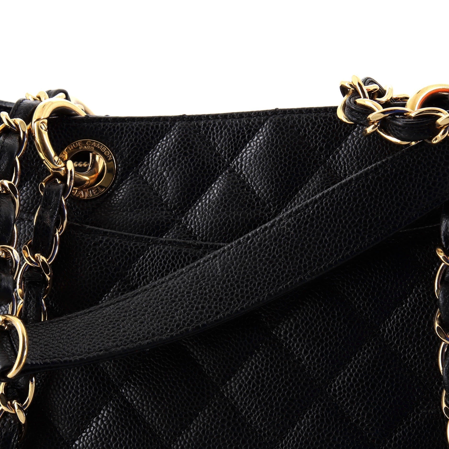 Chanel Grand Shopping Tote Quilted Caviar