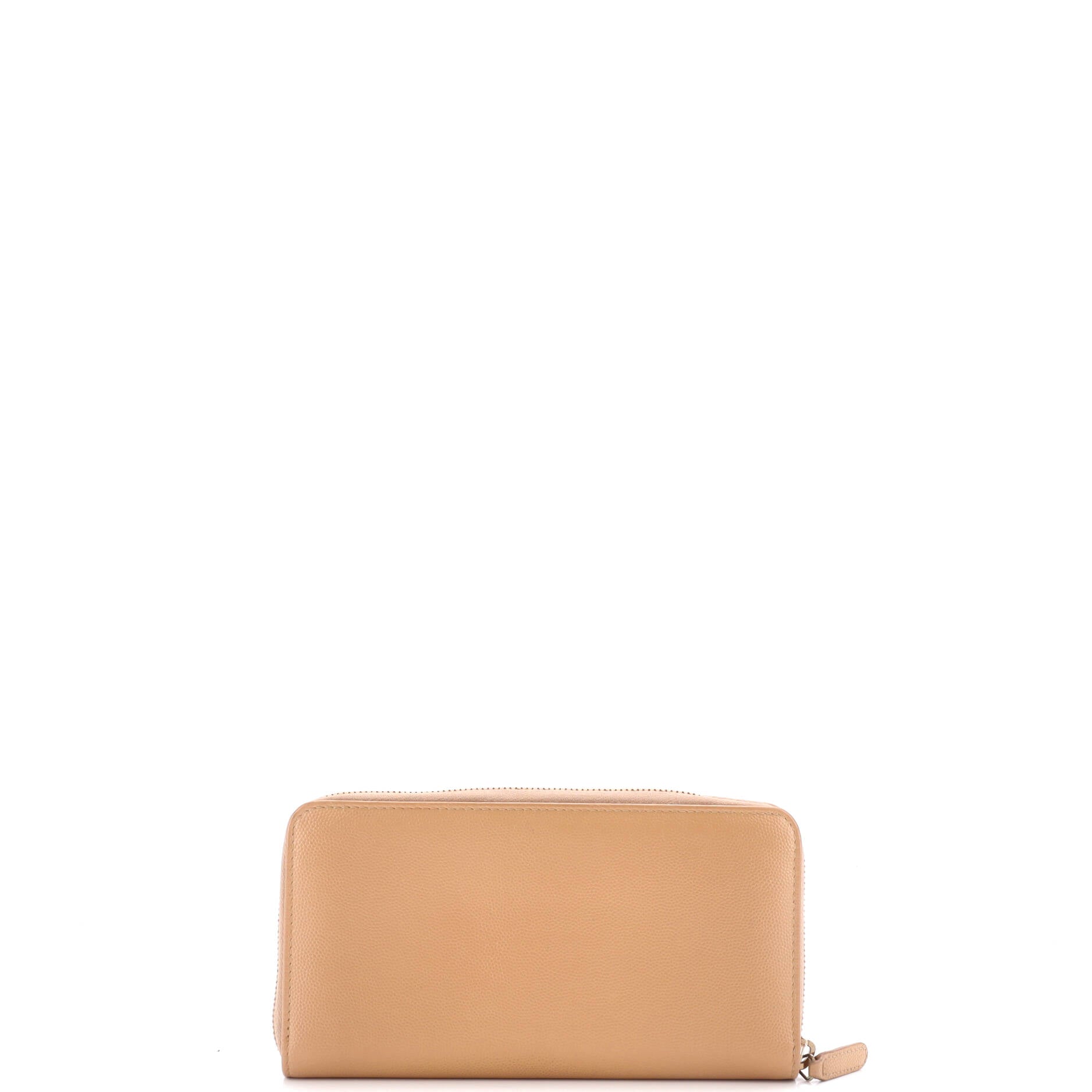 Chanel Deauville Zip Around Wallet Caviar Long