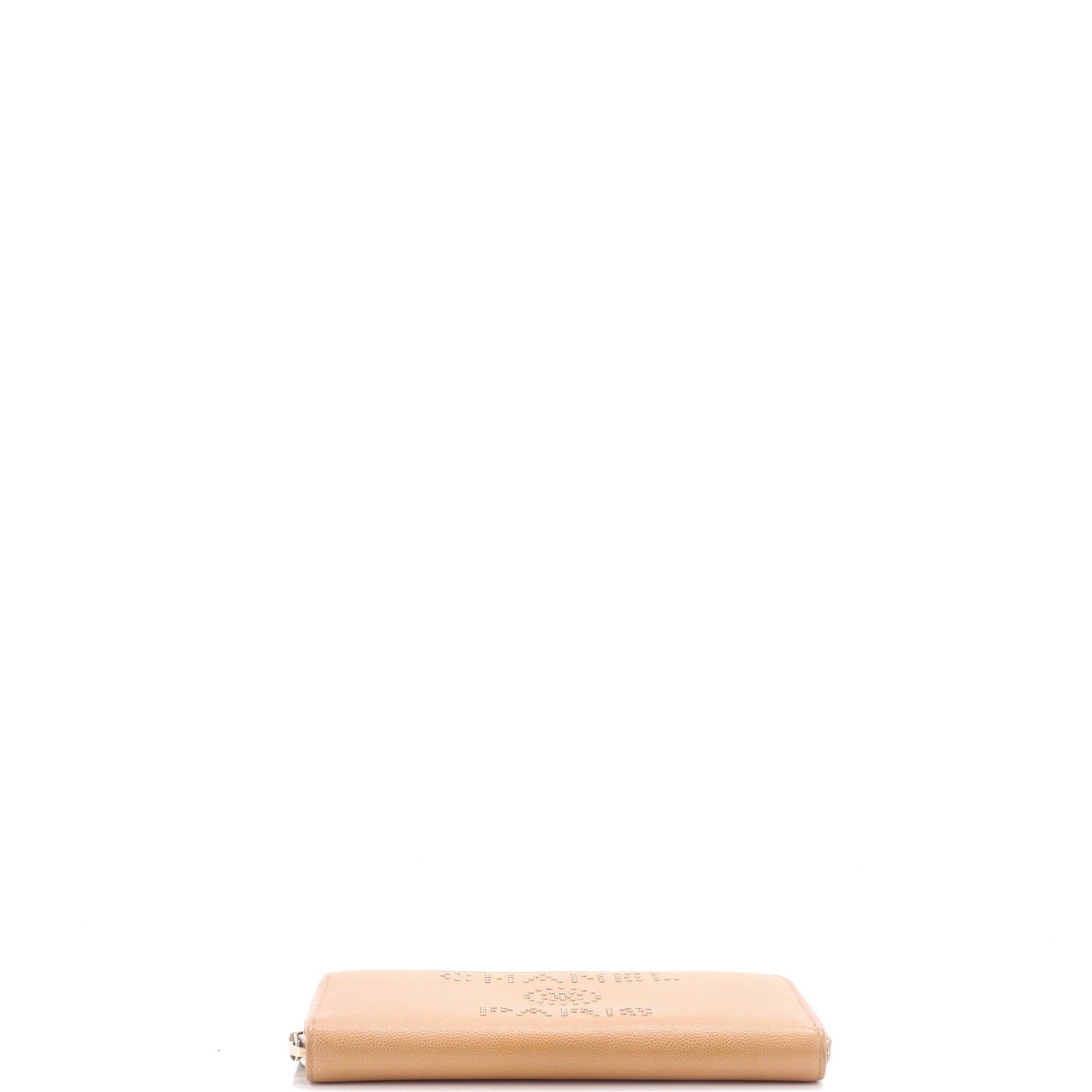 Chanel Deauville Zip Around Wallet Caviar Long