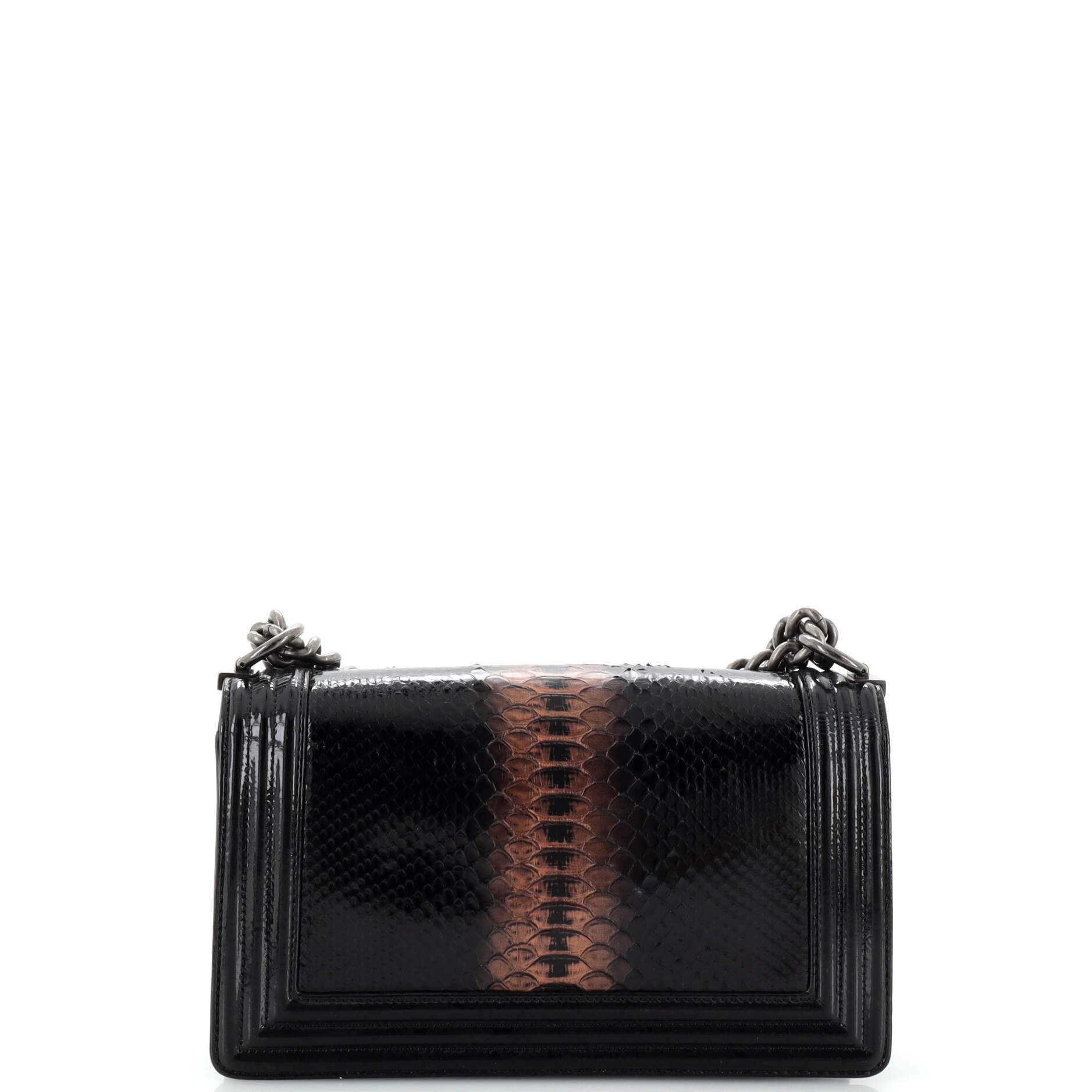 Chanel Boy Flap Bag Python Old Medium