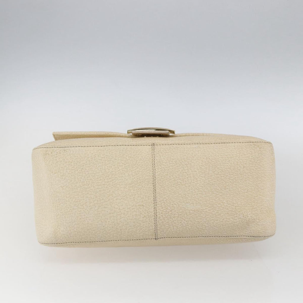 Fendi Mamma Baguette Shoulder Bag Canvas Beige Leather Shoulder Bag Bag