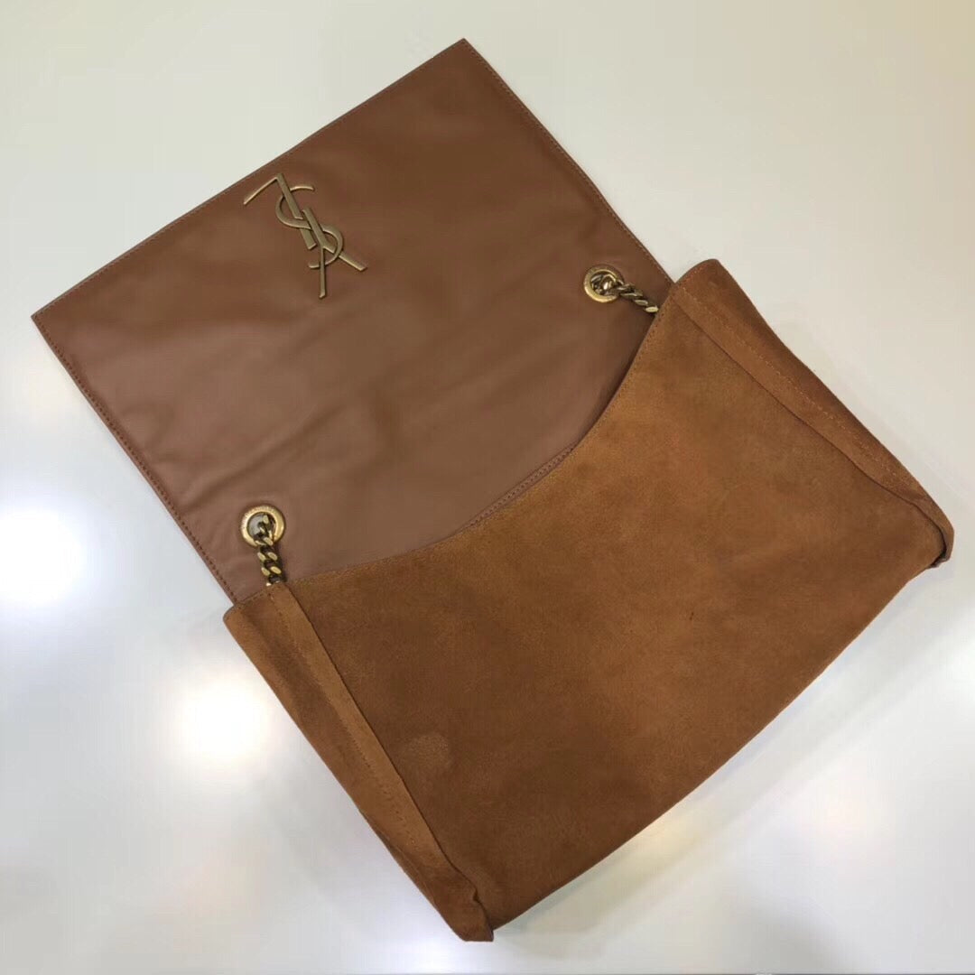 YSSL Kate Medium Reversible Chain Bag Brown For Women 28.5in/11cm YSL 5538041S78W7761
