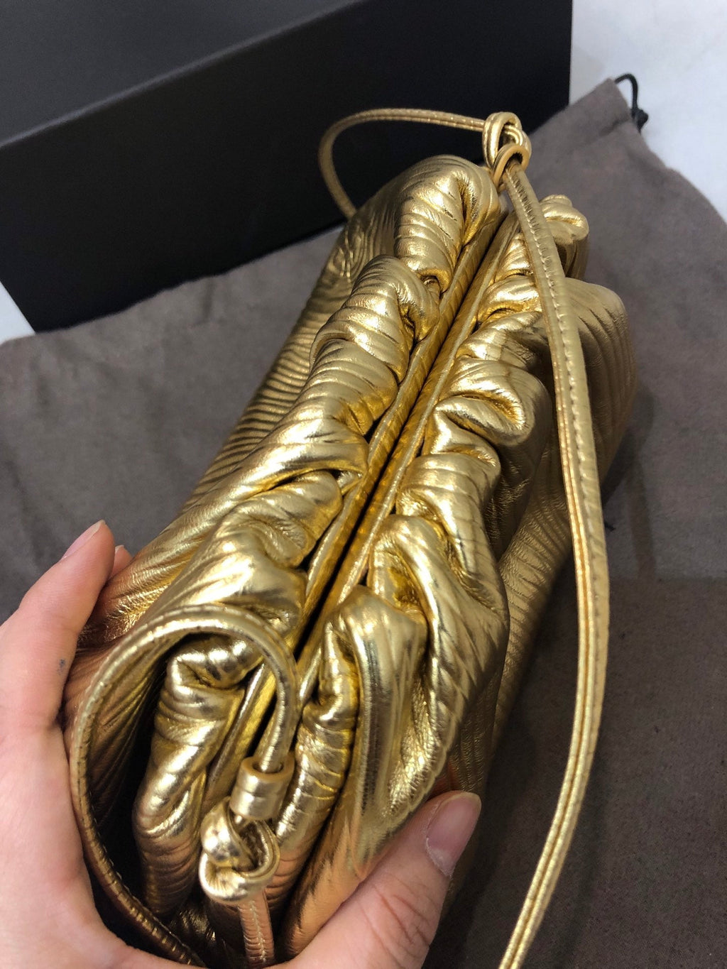 Bottega Veneta Clutch Yellow, For Women, Bags 8.7in/22cm