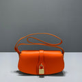 GLAMI Clutch On Strap Orange For Women 7in/18cm