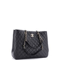 Chanel Classic CC Shopping Tote Quilted Caviar Large
