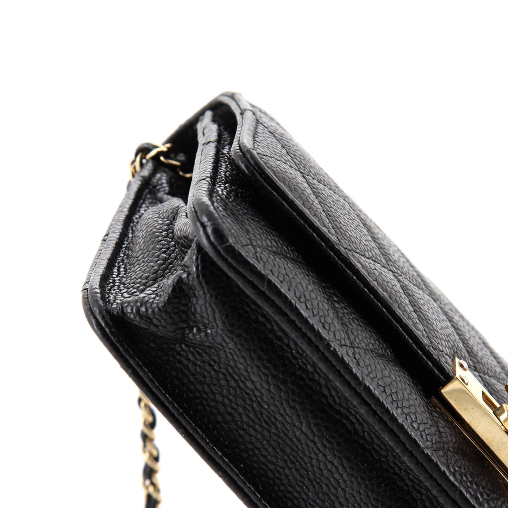Chanel Golden Class Wallet on Chain Quilted Caviar