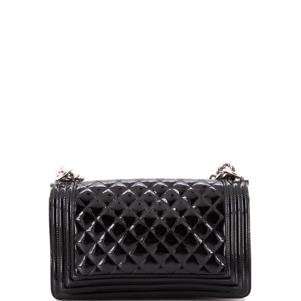 Chanel Boy Flap Bag Quilted Plexiglass  Old Medium