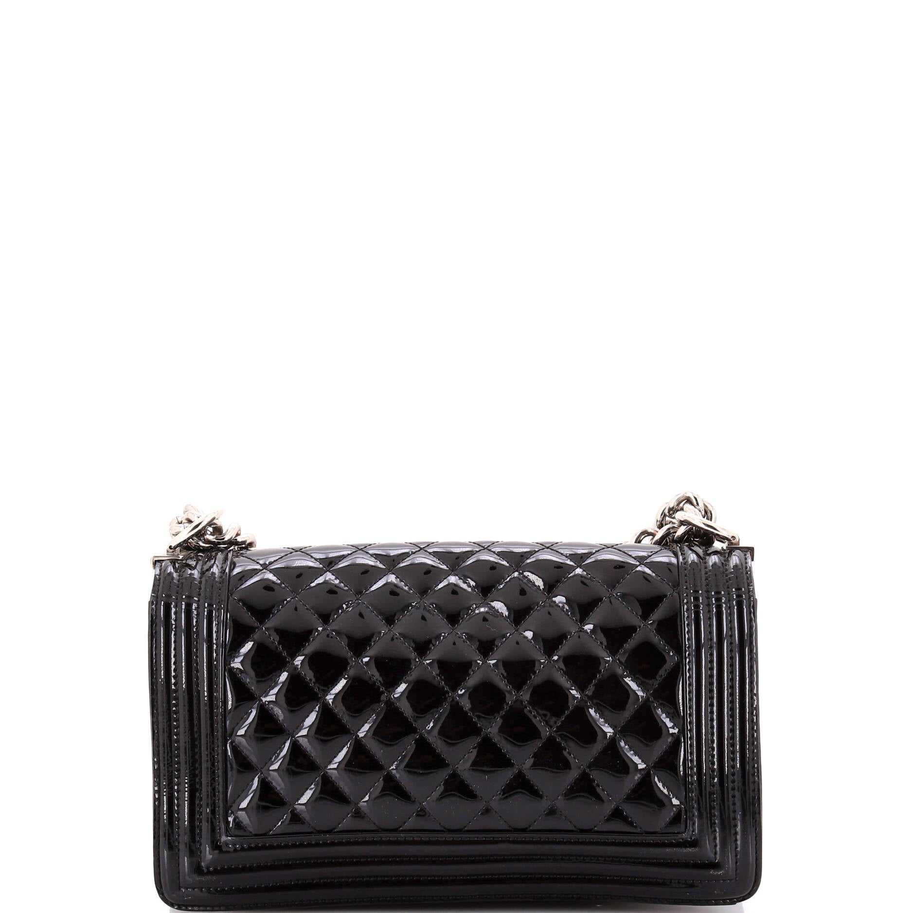 Chanel Boy Flap Bag Quilted Plexiglass  Old Medium