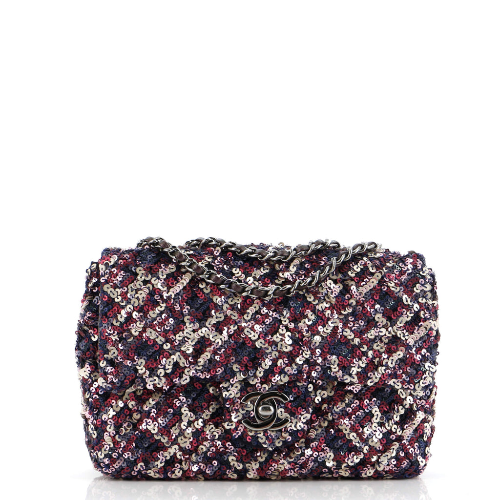 Chanel Classic Single Flap Bag Sequins Mini