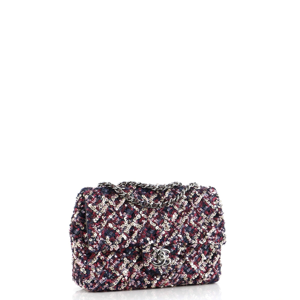 Chanel Classic Single Flap Bag Sequins Mini