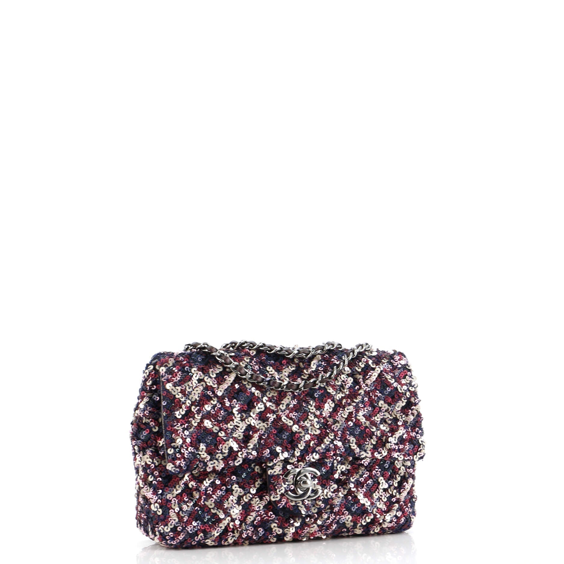 Chanel Classic Single Flap Bag Sequins Mini