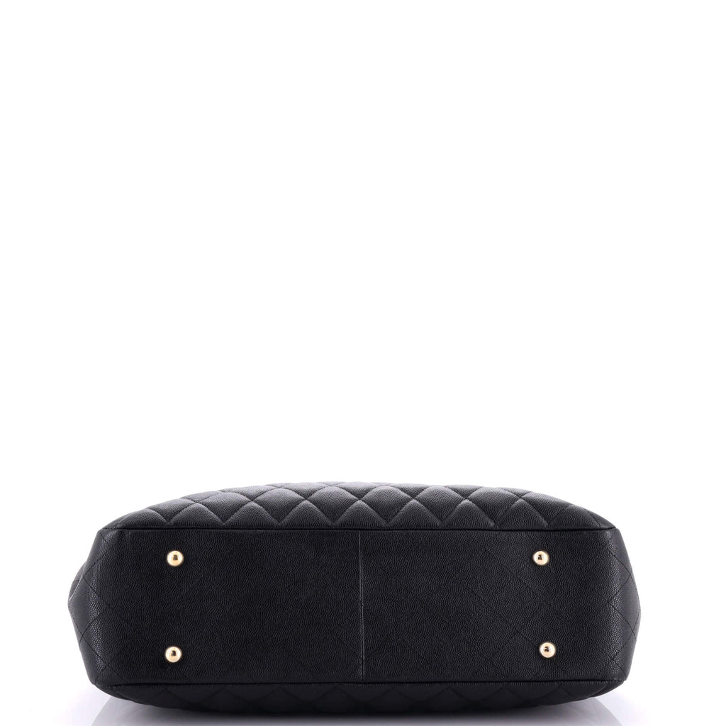Chanel Classic CC Shopping Tote Quilted Caviar Large