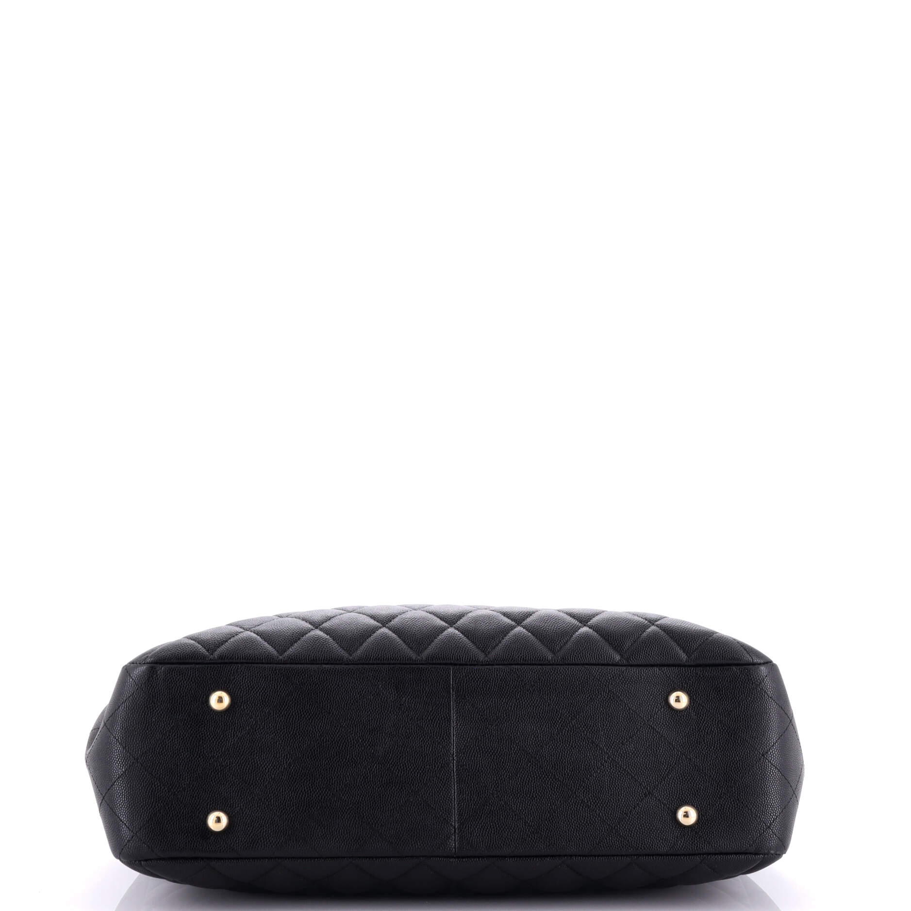 Chanel Classic CC Shopping Tote Quilted Caviar Large