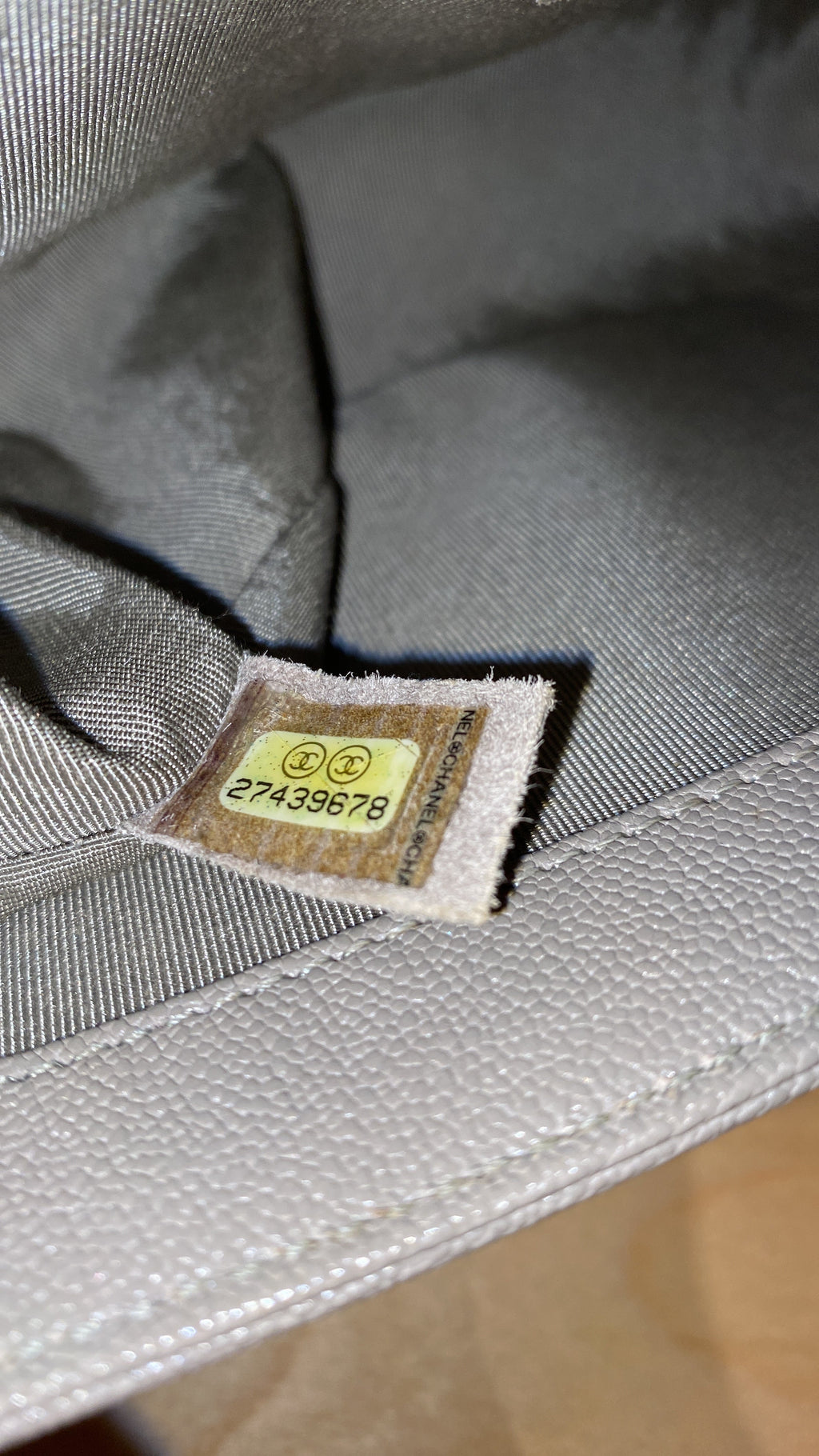 Chanel Boy Flap Bag Quilted Caviar Old Medium