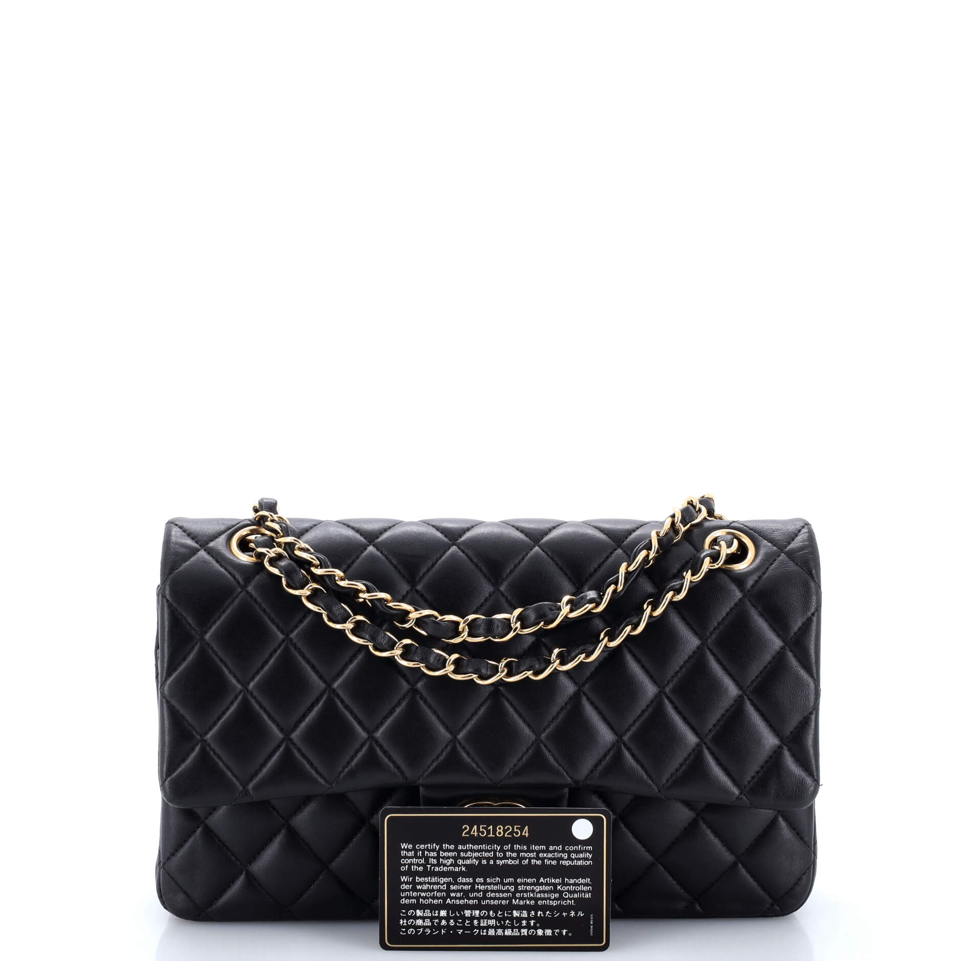 Chanel Classic Double Flap Bag Quilted Lambskin Medium