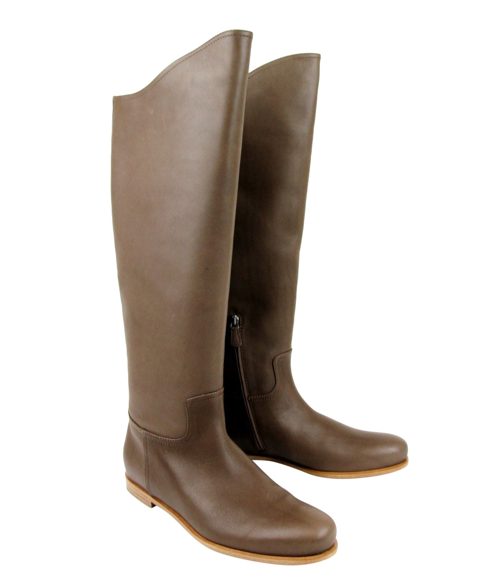 Bottega Veneta Women's Brown Leather Tall Boots (40 EU / 10 US)