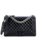 Chanel Boy Flap Bag Quilted Plexiglass  New Medium