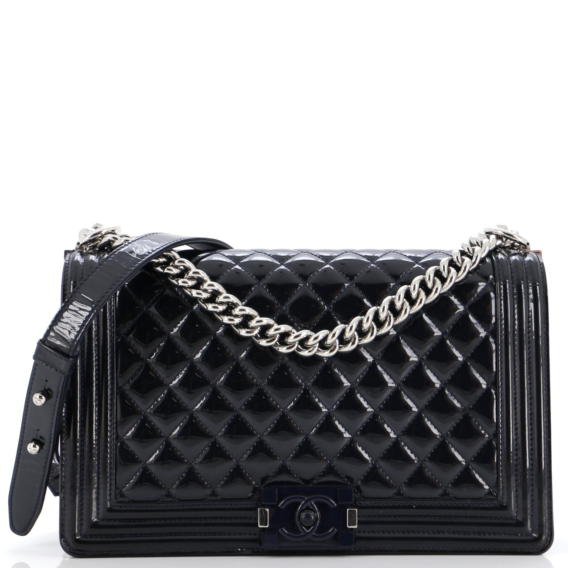 Chanel Boy Flap Bag Quilted Plexiglass  New Medium