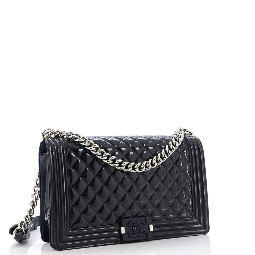 Chanel Boy Flap Bag Quilted Plexiglass  New Medium