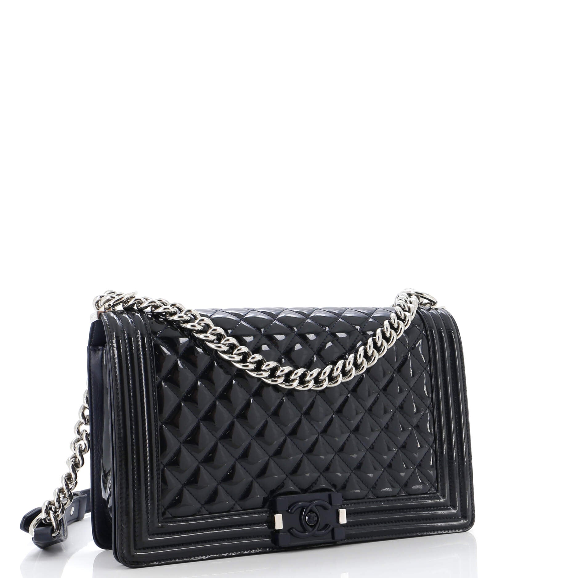 Chanel Boy Flap Bag Quilted Plexiglass  New Medium