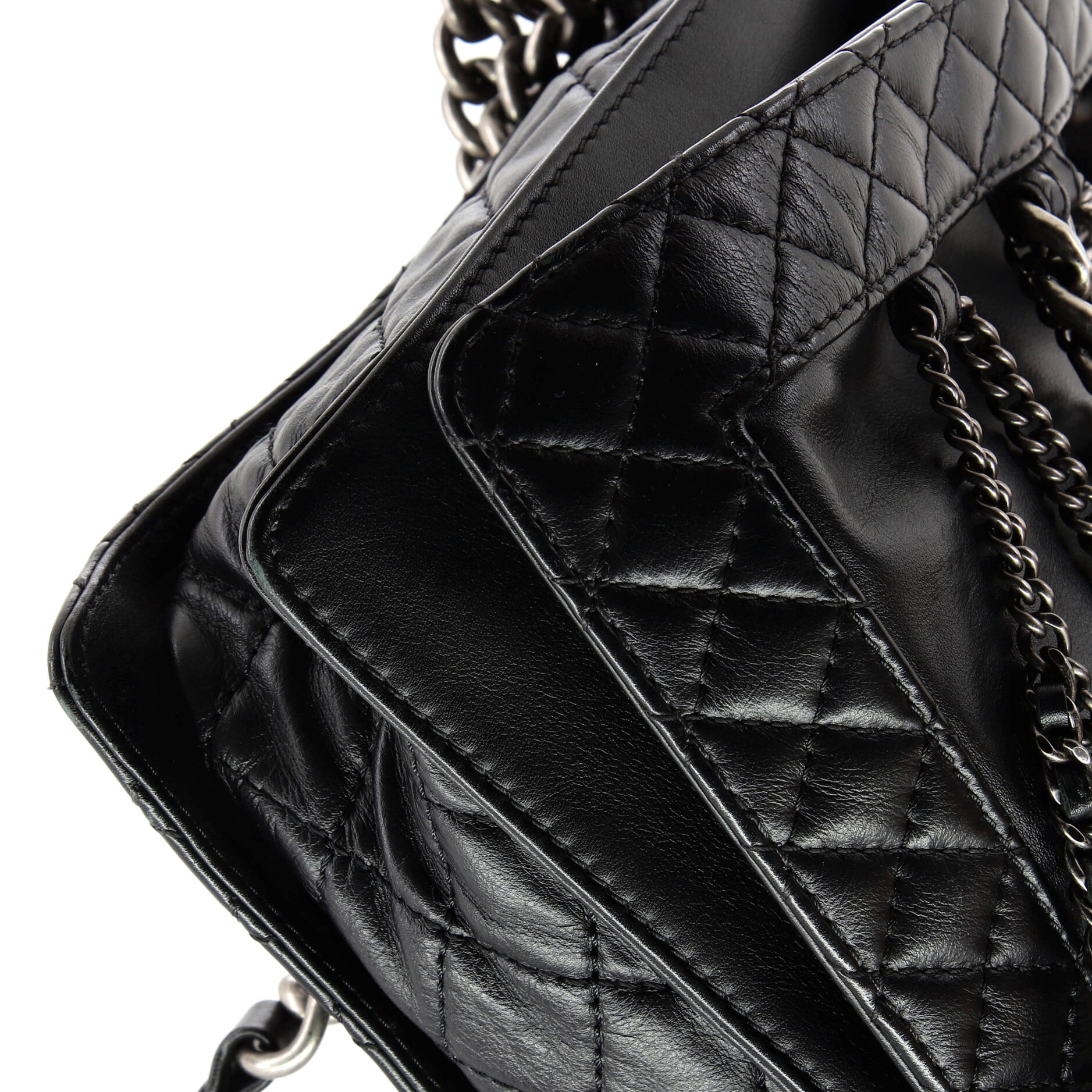 Chanel Boy Flap Bag Enchained Lambskin XL