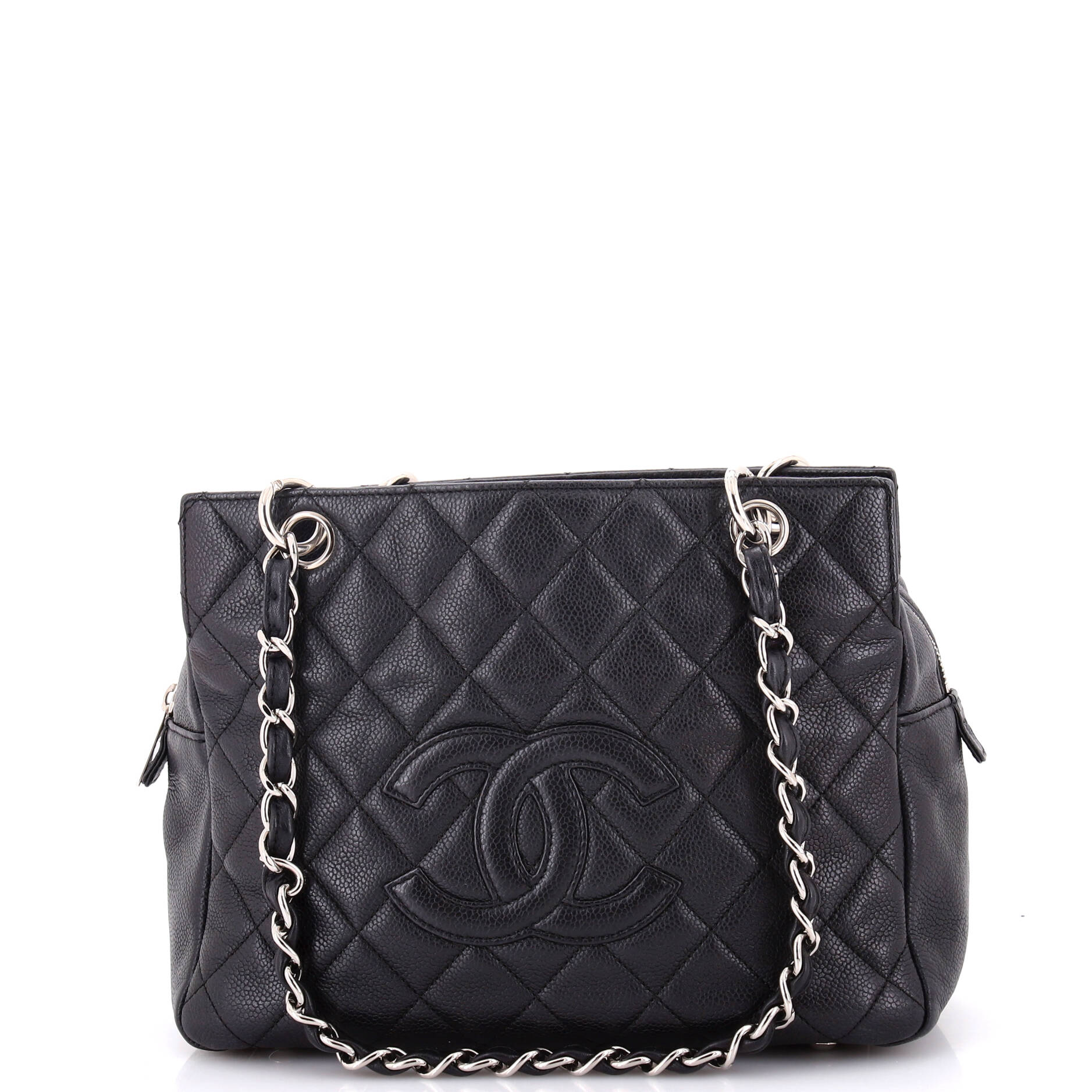 Chanel Petite Timeless Tote Quilted Caviar