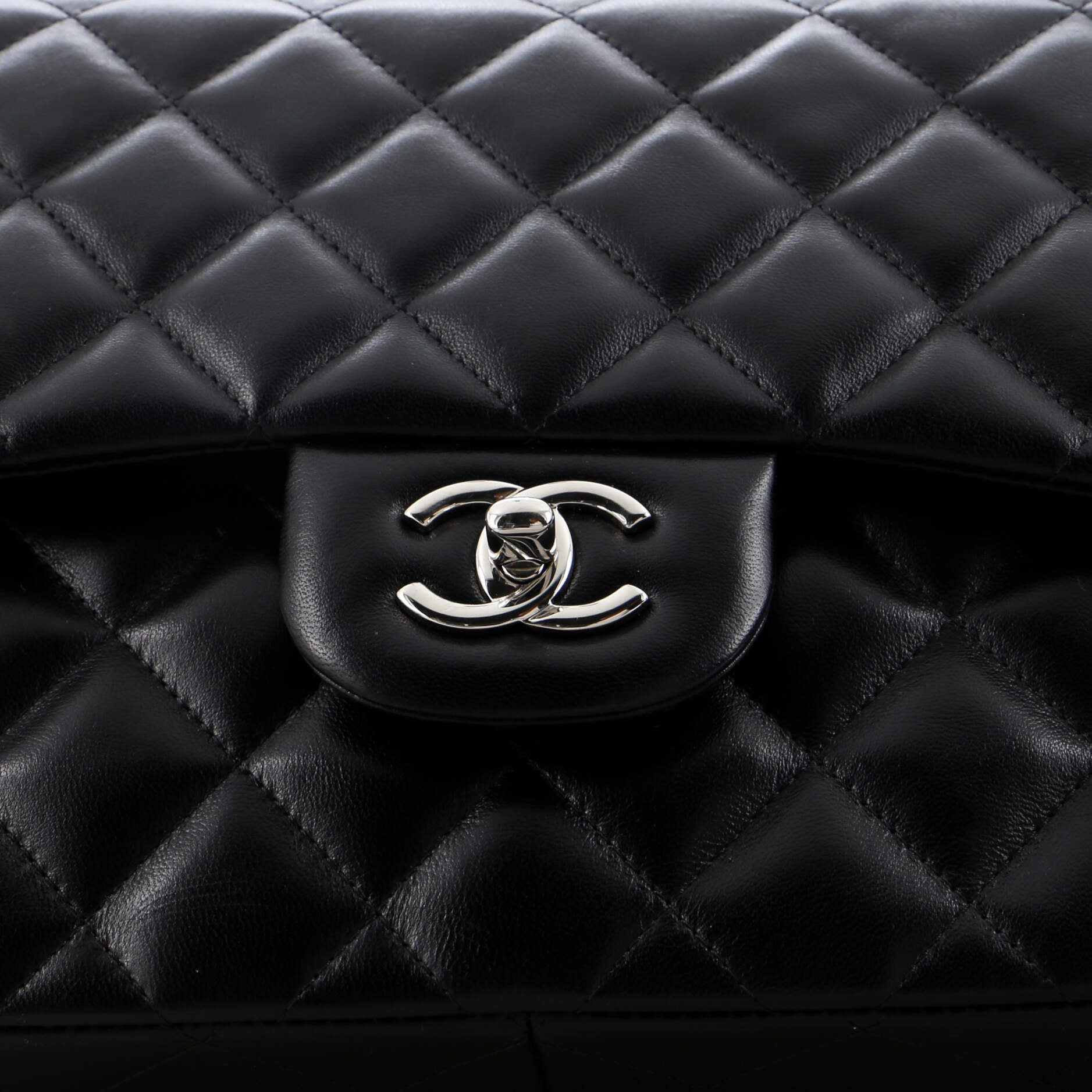 Chanel Classic Double Flap Bag Quilted Lambskin Jumbo