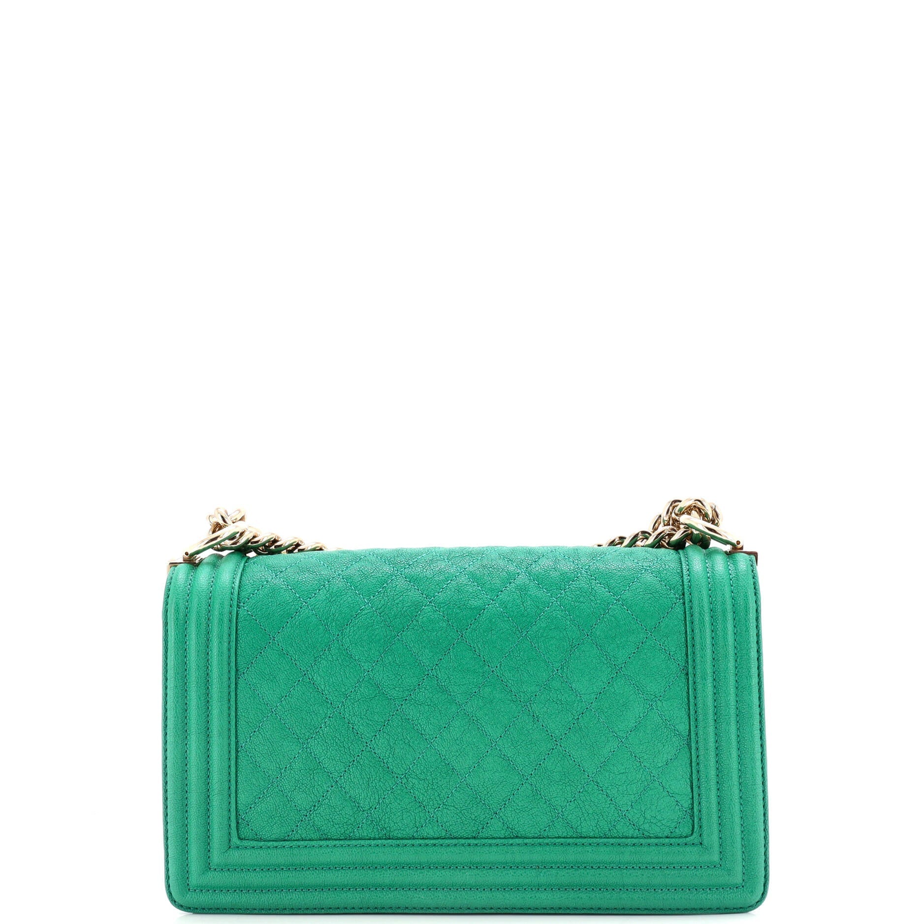 Chanel Boy Flap Bag Quilted Caviar Old Medium