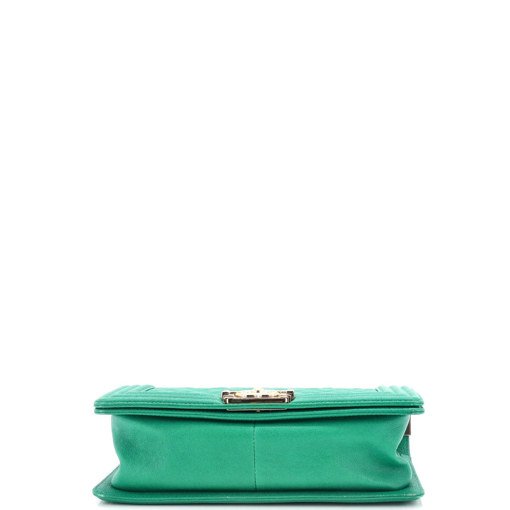 Chanel Boy Flap Bag Quilted Caviar Old Medium