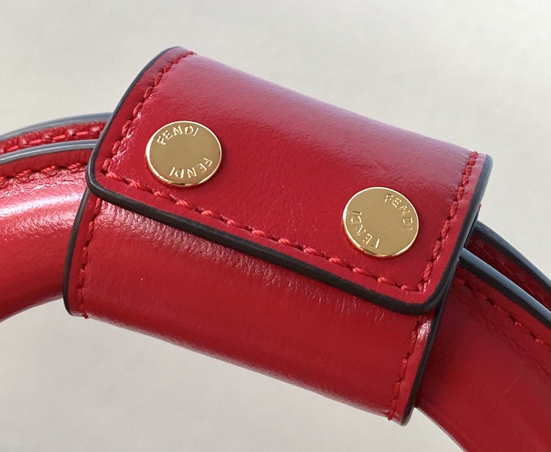 Small FF Tote Shoulder Red Bag For Woman 30cm/12in