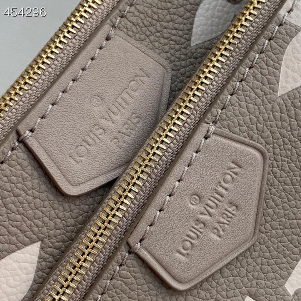 Louis Vuitton Multi Pochette AcGLAMIssoires Monogram Empreinte Tourterelle Beige/Cream For Women,  Shoulder And Crossbody Bags 9.8in/25cm Louis Vuitton