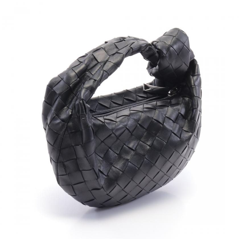 Bottega Veneta Mini JoDiore Handbag, Leather, Black