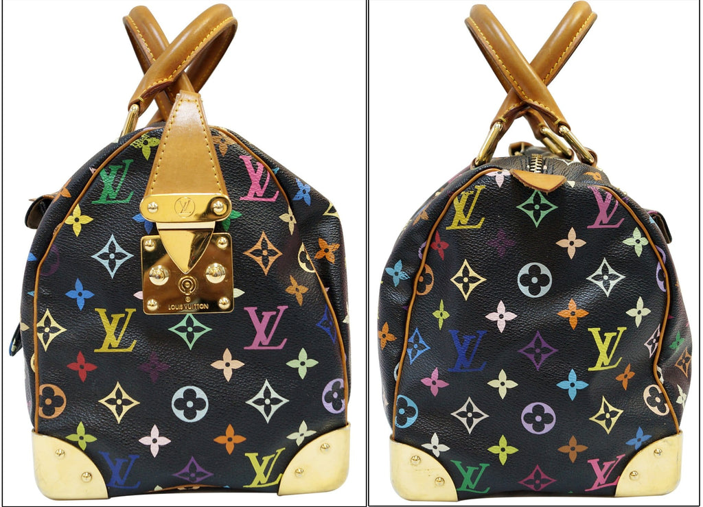 LOUIS VUITTON Speedy 30 Monogram Multicolor  Satchel Bag