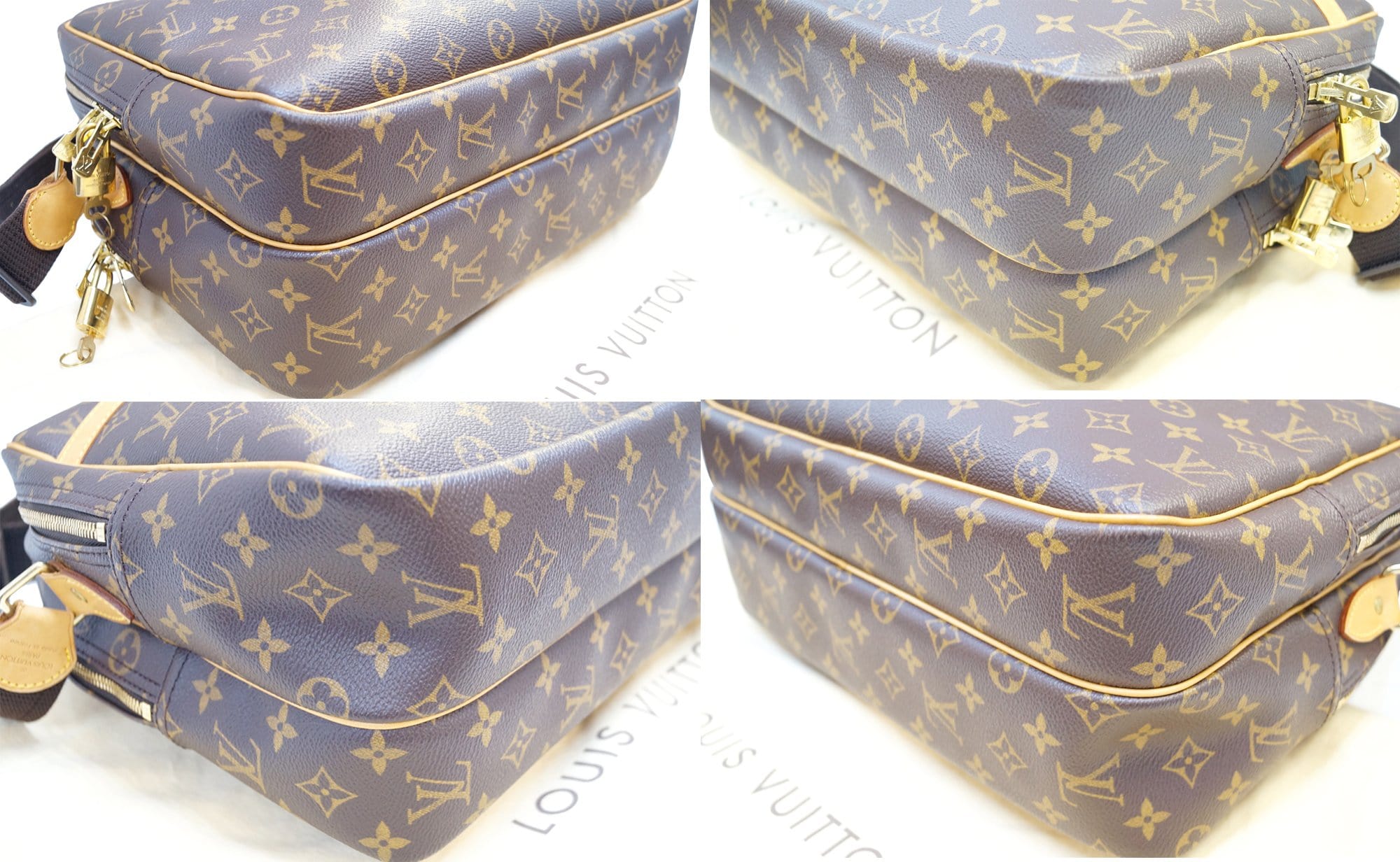 LOUIS VUITTON Reporter GM Monogram Canvas  Shoulder Bag