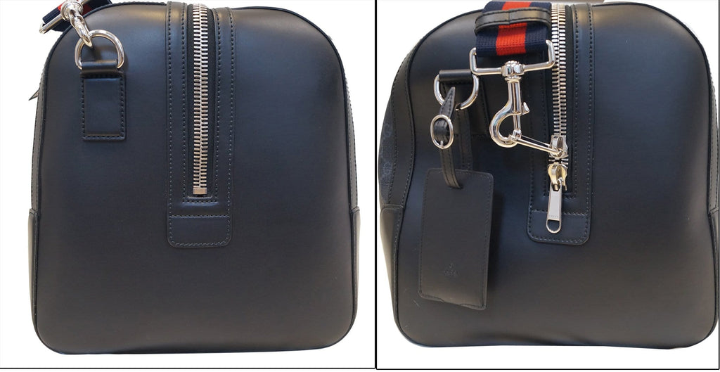 GUCCI Black Soft Gucci Supreme carry-on Duffle Travel Bag 478323