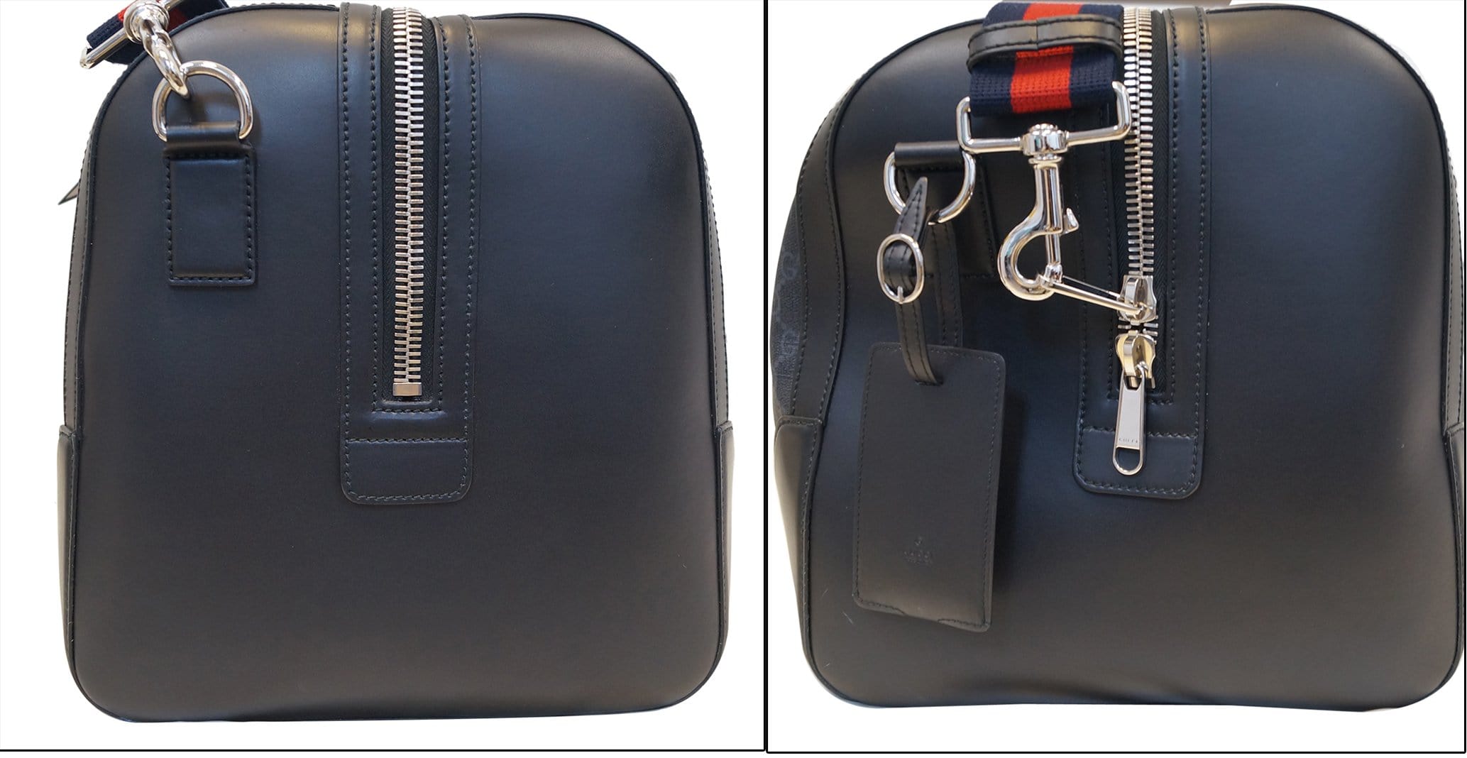 GUCCI Black Soft Gucci Supreme carry-on Duffle Travel Bag 478323