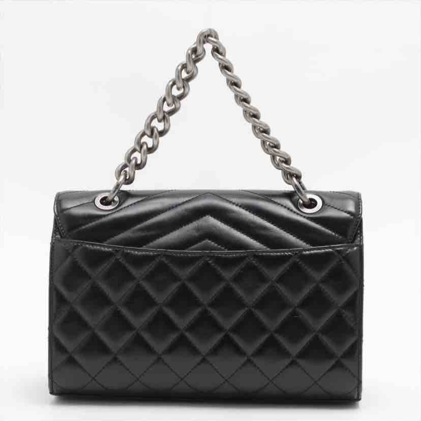 Chanel Quilted Mad About Quilting Flap, Black Calfskin, MeDiorum