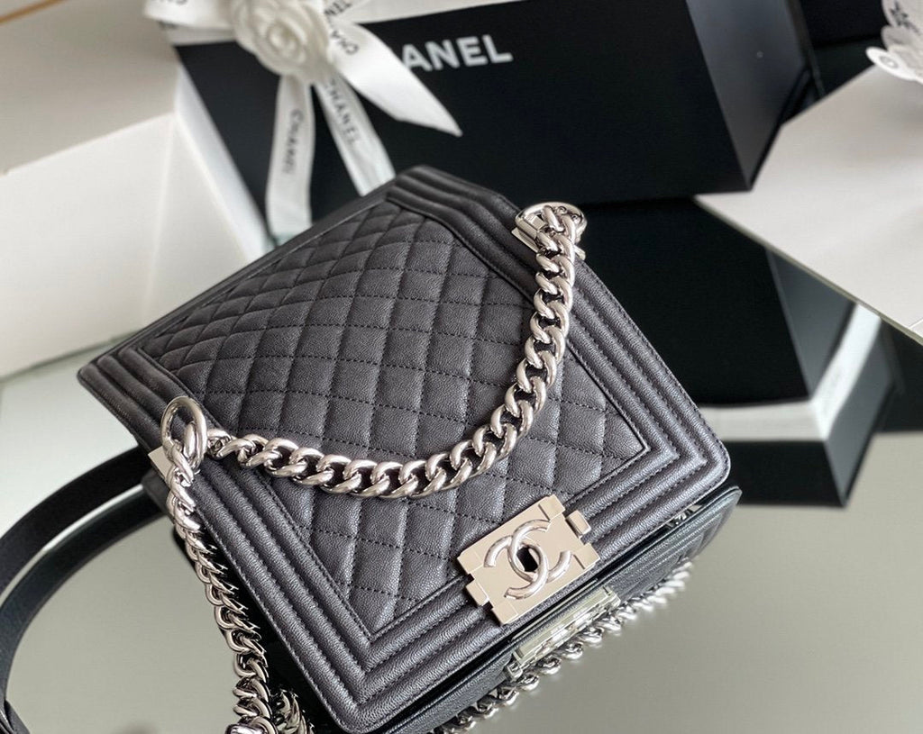 ChanelMini Classic GlamIapbag Black For Women 15cm/5.9 in