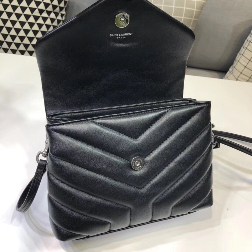 Loulou Mini Shoulder Bag Black For Women 7in/18cm YSL