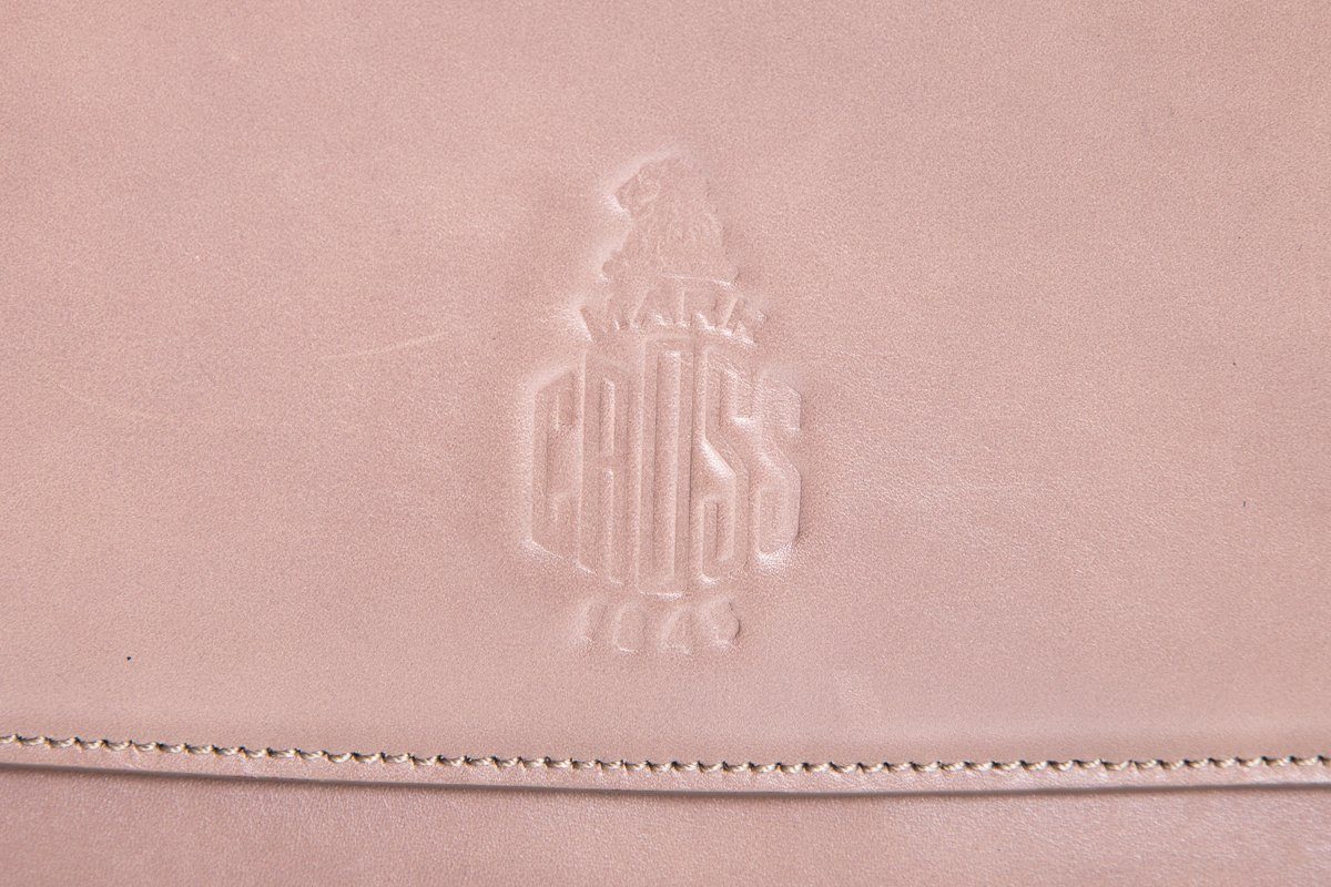 Mark Cross Taupe Clutch with Shoulder Chain