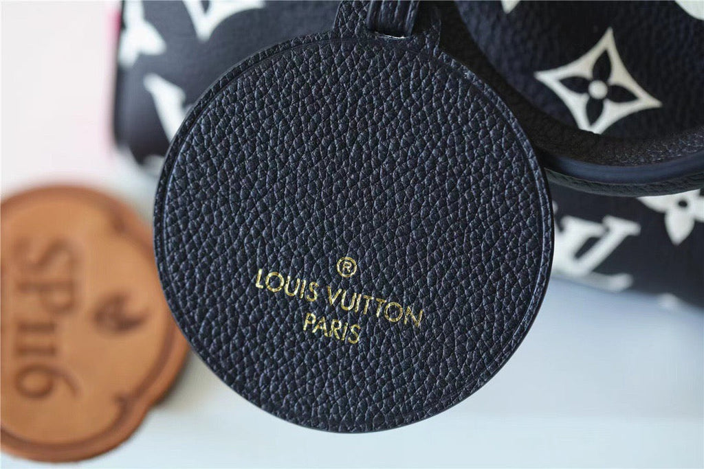 Louis Vuitton Speedy Bandouliere 20 Monogram Empreinte Black / White / Pink For Women,  Shoulder And Crossbody Bags 20.5cm/8.1in Louis Vuitton M46088