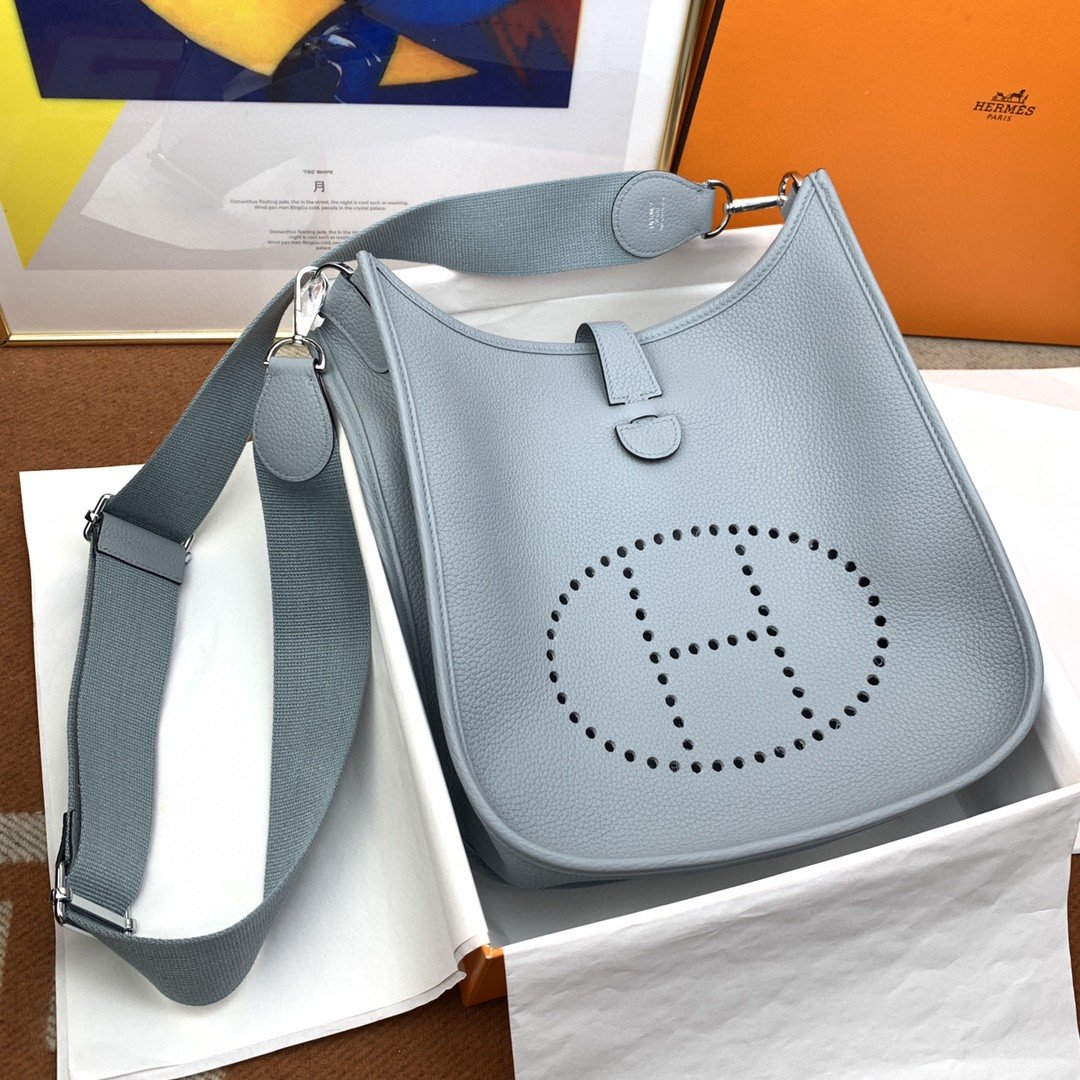 Evelyne III 29 Bag Light Blue With SiLouis Vuittoner-Toned Hardware For Women, Shoulder And Crossbody Bags 11.4in/29cm H056277CK18