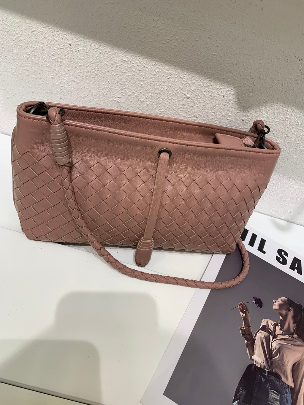 GLAMI Clutch Bag Brown, For Women, Bags 9.8in/25cm