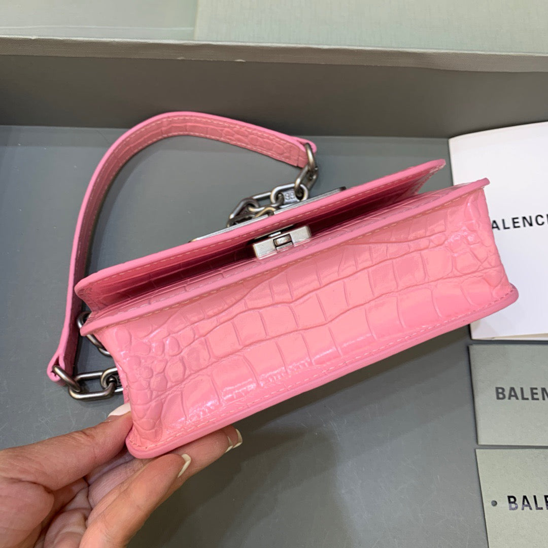 Gossip Small On Chain Shoulder Bag Pink, For Women,  Bags 7.4in/19cm