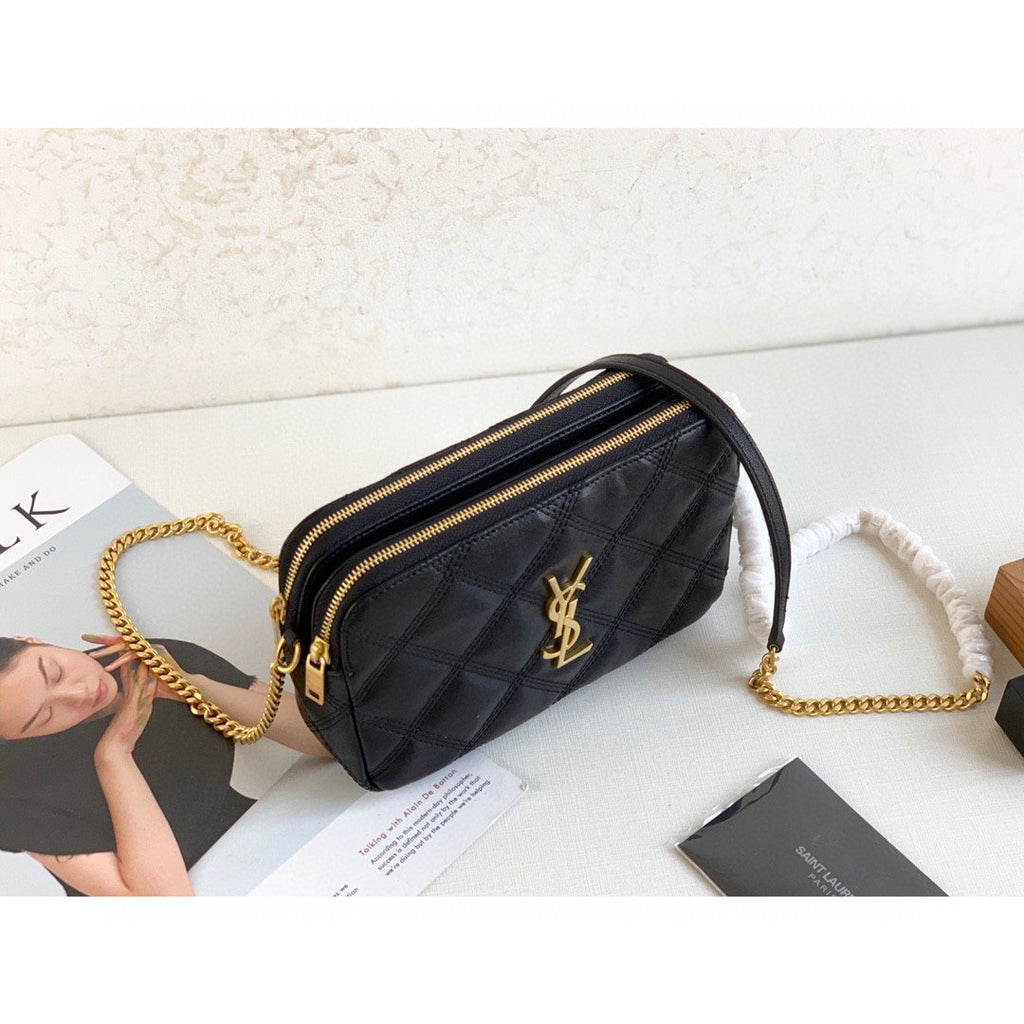 Saint Laurent Becky Crossbody Bag Black For Women 7in/18cm YSL P00533588