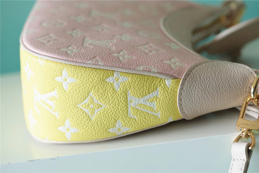 Louis Vuitton Bagatelle Monogram Empreinte Beige / Pink / Yellow For Women,  Shoulder And Crossbody Bags 22cm/8.7in Louis Vuitton M46113