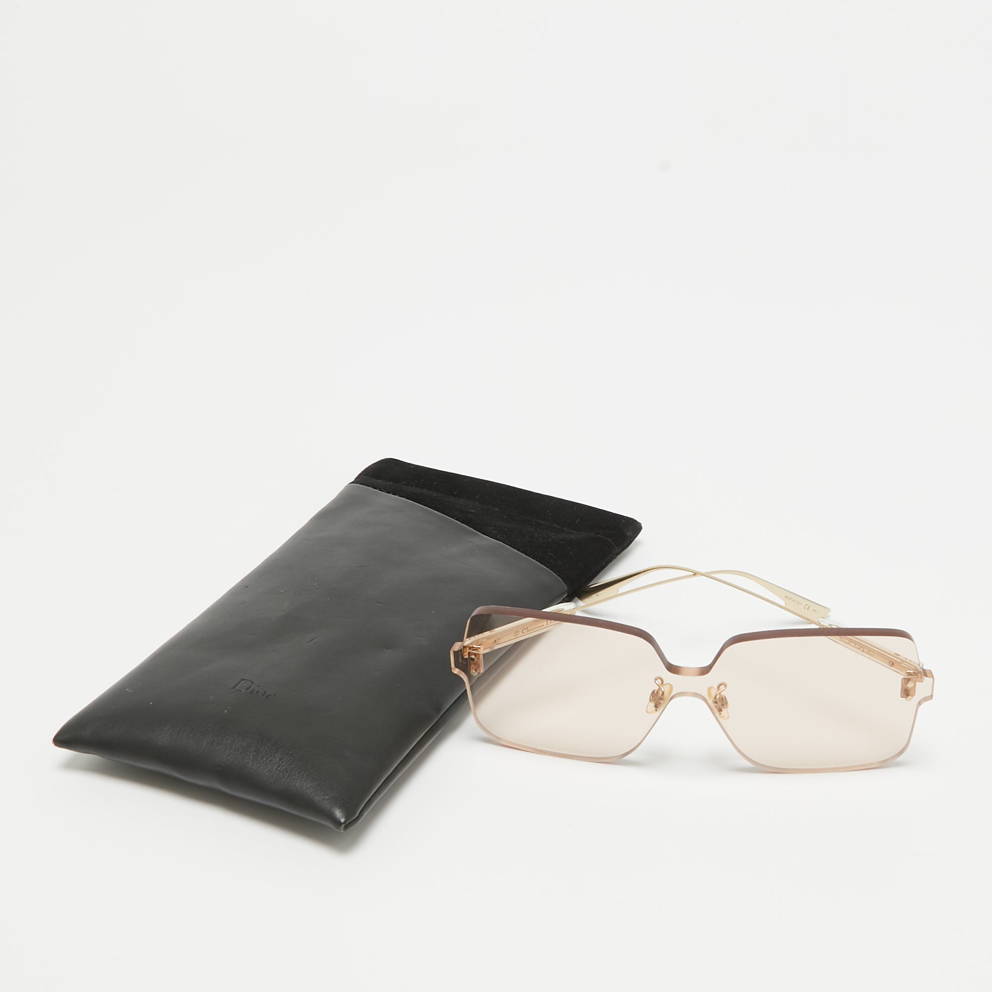 Dior Light Peach/gold Colorquake1 Oversized Sunglasses